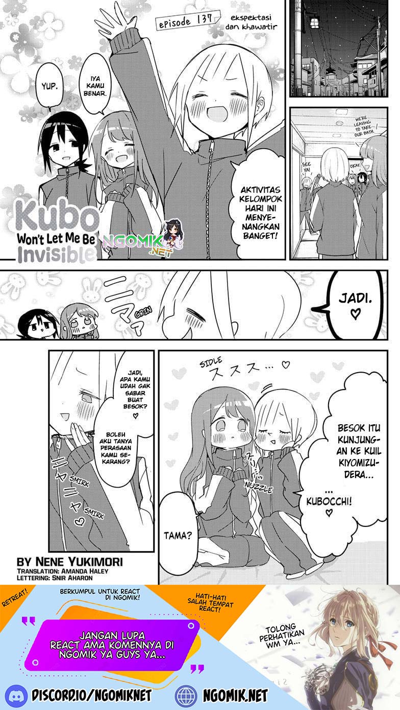 Kubo-san wa Boku (Mobu) wo Yurusanai Chapter 137 Bahasa Indonesia